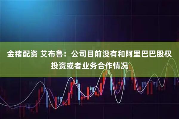 金猪配资 艾布鲁：公司目前没有和阿里巴巴股权投资或者业务合作情况